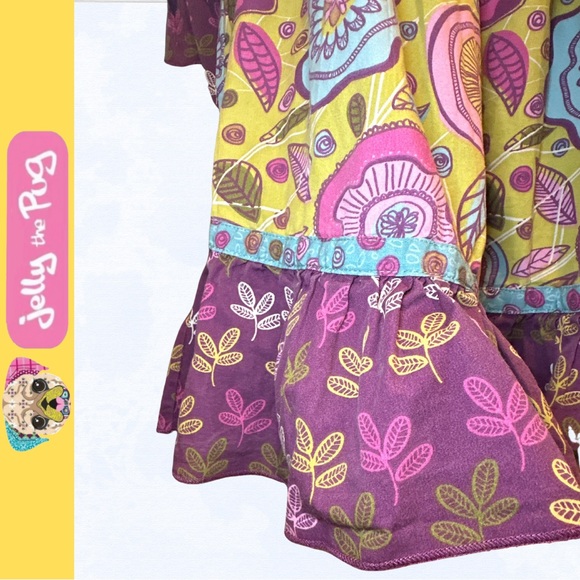 Jelly the Pug Girl Heathers Collection Funky Floral Brooklyn Dress /Sz 6 - Picture 5 of 11